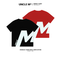 Áo thun oversize Uncle M cotton 260GSM nam nữ in lụa nổi - Unique tee Menswear Top Cổ Tròn