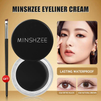 เครื่องสำอางคิ้ว, MINSHZEE, [2 IN1: คิ้ว + อายไลเนอร์], ย้อมคิ้ว, อายไลเนอร์, กันน้ำ, ติดทนนาน, ครีม