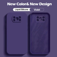 luxury Original Liquid Silicone Phone Case For Xiaomi Poco X3 X 3 Pro NFC X3Pro Pocox3 Pro Soft Cases For Poco x3 Pro Back Cover