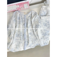 Đồ bộ xô Muslin nữ mặc nhà họa tiết cổ điển vintage, thiết kế dáng thoải mái| Binh Chau Pijama