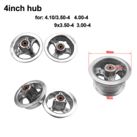 4 Inch Wheel Hub 4.10/3.50-4 4.00-4 3.00-4 Aluminum Alloy Wheel Rims for MIni Motorcycle Electric Scooter Gas Scooter ATV