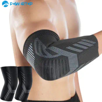 1Pair Elbow Compression Sleeve,Elbow Brace for Tendonitis and Tennis Elbow,Arm Support Elbow Sleeves for Tendonitis,Golfer Elbow