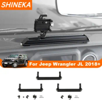 Car Center Control Dashboard Extended Bracket Phone Holder Camera Stand For Jeep Wrangler JL JT 2018-2023 Interior Mouldings