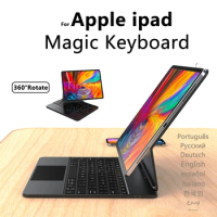 Magic Keyboard For iPad Pro 11 12.9 2021 2020 2018 Air 4 5 10.9 Keyboard Case With Trackpad 360° Rotate Fold Backlit Smart Cover