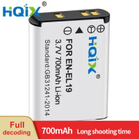 HQIX for Nikon Coolpix S3200 S5300 S6500 W150 S3500 S3700 S4150 S4300 S5200 S6400 S6600 Camera EN-EL19 Charger Battery