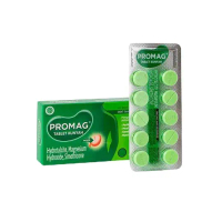 Promag Tablet Kunyah Strip @10 Tablet Meringankan Gejala Asam Lambung
