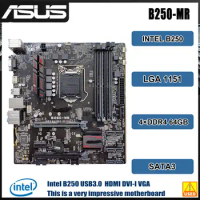 1151 Motherboard ASUS PRIME B250-MR Motherboard 4×DDR4 64GB Intel B250 M.2 SATA 3 PCI-E 3.0 USB3.0 support 7/6 gen Core cpu