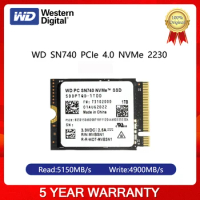 100% Western Digital WD SN740 2TB 1TB M.2 SSD 2230 NVMe PCIe Gen 4x4 SSD For Microsoft Surface ProX Surface Laptop 3 Steam Deck