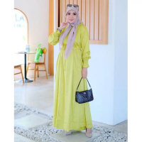 Terbaru Maxi Dress Rayon Premium Import Twill