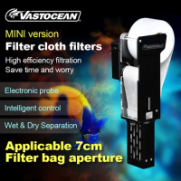 VASTOCEAN mini version aquarium filter cloth filter paper rollers automatic wet and dry separation filter box