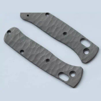 1 Pair Custom Made TC21 Titanium Alloy Grip Handle Scales for Benchmade Bugout 535