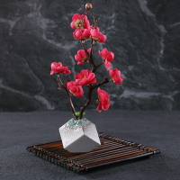 酒店擺盤裝飾花日式菜品點綴創意盤飾花草刺身圍邊擺件假花仿真花