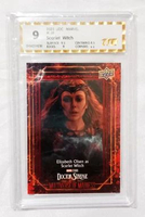 2023 Upper Deck Marvel Scarlet Witch #E-22 TCG Graded TTR 9 Kartu Grading