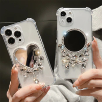 Fashion Mirror Diamond Phone Case For Nokia X10 X20 X30 X100 XR20 C01 Plus 6.3 8.3 5.3 2.3 1.3 1.4 2.4 3.4 5.4 Shockproof Cover
