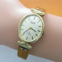 (Japanese vintage) Special Belt Oval citizen Quartz Gold Plated Women's Watch Catalia Series