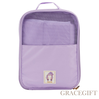 【Grace Gift】小魔女DoReMi聯名i-音符手提旅行萬用袋 紫