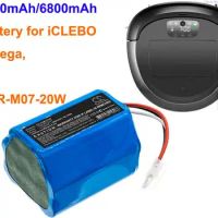 Cameron Sino 5200mAh/6800mAh battery YCR-MT12-S1, YCR-M07-20W for iCLEBO O5, Omega, YCR-M07-20W, 05