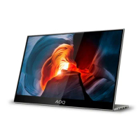 AOQ 1080P Portable Monitor FHD TouchScreen Monitor Brands 10-Point Touch Monitor Gamer PC with Dual Type-C
