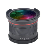 58MM 0.35x Professional Fisheye Wide Angle Lens Macro Portion for Canon EOS Rebel 70D 77D 80D 1100D 700D 650D 600D 550D 300D