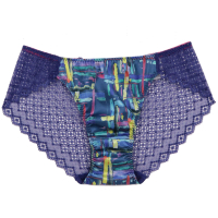 【une nana cool】日本內衣品牌 NIPPON M-L中低腰三角內褲 跳躍のBra-US1828KO(紫藍)