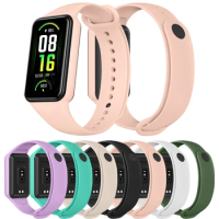 Soft Silicone Band For Huami Amazfit Band 7 Strap Adjustable Bracelet Watchband Replacement For Huami Amazfit Band 7 Watch Band