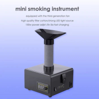 150W Mini Efficient Purification Smoking Instrument Solder iron Smoke Absorber ESD Fume Extractor With LED Light 110V/220V