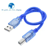 TZT 30cm USB Cable UNO R3 / Mega 2560 R3/ ADK USB-A to USB-B for arduino