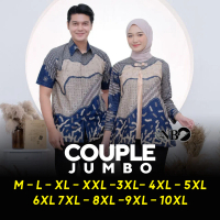 Batik Jumbo - Atasan Batik Jumbo Couple Jumbo - Baju Batik Katun Wanita & Pria - Tunik Serasi Pasang