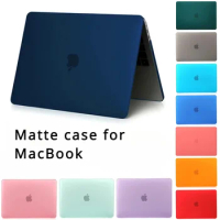 Matte Laptop Case For Apple MacBook Air 15.4 A2941 Pro A2442 M2 Chip Cover For Macbook Air Pro 13.3 A2337 A1932 A2338 A1466