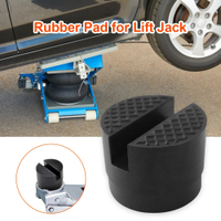 Car Lift Jack Stand Rubber Pads Black Rubber Slotted Floor Slotted Jacking Cushion Pad Frame Protector Pad Car Tools