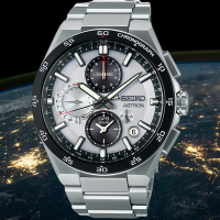 SEIKO精工 Astron 鈦金屬 GPS衛星 兩地時區 太陽能計時腕錶 SSH153J1/5X83-0AA0S