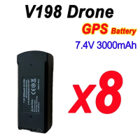 Original 7.4V 3000mAh V198 MAX PRO 8K   V198 GPS RC  Spare Battery Accessories Parts