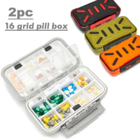 16 Grids Pills Box Weekly Pill Box Drug Boxes Travel Organizer Tablet Pillbox Pastillero Medicine Pillboxes Medicine Storage