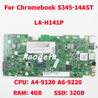 LA-H141P For Lenovo Chromebook S345-14AST Laptop Motherboard CPU: A4-9120U A6-9220U RAM: 4GB SSD: 32GB FRU: 5B20W63604 Test OK