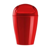 【KOZIOL】搖擺蓋垃圾桶 紅M(回收桶 廚餘桶)