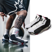 NIKE 耐吉 籃球鞋 Air Jordan XXXVIII 38代 PF 男鞋 白 黑 紅 支撐 運動鞋 喬丹 AJ38(DZ3355-106)
