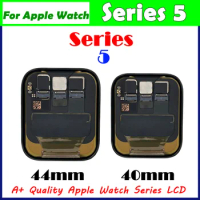 For iWatch Series 5 LCD Display Touch Screen Digitizer Assembly For Apple Watch S5 LCD + Frame adhesive + Tool 40mm/44mm