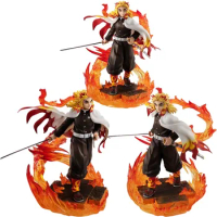 20CM GK Flame Haunted Demon Slayer Figure Rengoku Kyoujurou PVC Action Figurine Collection Model Toys Gifts
