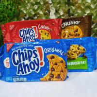 Nabisco chips ahoy cookies 368กรัม นาบิสโก้คุกกี้นำเข้าจากอเมริกา คุกกี้ช็อกโกแลตชิพ สินค้ามาใหม่ประ