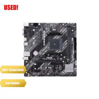ASUS A520M-K motherboard with AM4 M.2 support, 1 Gb Ethernet, HDMI/D-Sub, SATA 6 Gbps, USB 3.2 Gen 1 Type-A