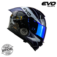 EVO GT-PRO RR Dual Visor Full Face Helmet with Free Clear