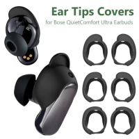 3 Pairs Silicone Ear Tips Covers Ear Bud Anti Slip Soft Ear Tips For Bose QuietComfort Earbuds II For Bose QuietComfort Ultra