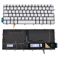 Keyboard with backlit For Dell XPS 13 9370 9380 9370 9380 US white black 0N3NG0 0KPP2C