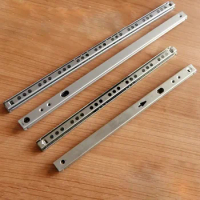 Micro Guide Steel Ball 2 Sections 17 Wide Steel Ball 2 Fold Slide Cabinets Drawer Steel Ball 182/246/278/342/406mm #1029