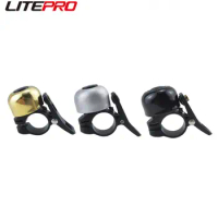 Litepro MTB Bicycle Mini Reto Horn 1PC Compatible With 21-23MM Handlebar Copper Bell For Brompton Fnhon Folding Bike