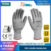 Găng tay bảo hộ TOTAL TSP1701 size XL tiêu chuẩn EN388:4542, bảo vệ an toàn, tăng độ bám [CHÍNH HÃNG