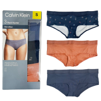 Calvin Klein 凱文克萊 CK 時尚與舒適的完美結合 女生三件組內褲(平輸品)