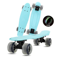 57*15*13cm Child Skateboard Fish Board Mini Cruiser Single Rock Skateboard Scooter Longboard Skate Board Retro Penny Board Child