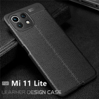 For Cover Xiaomi Mi 11 Lite 5G NE Case For Mi 11 Lite 5G NE Capas Shockproof Soft TPU Leather For Fundas Mi 11 Lite 5G NE Cover