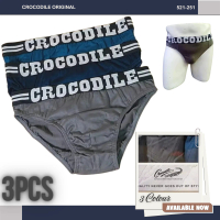 ISI 3 PCS - CROCODILE 521-251 - BRIEF 3 in 1 Multicolor 251 - 3 PCS CELANA DALAM PRIA DALAM 1 BOX Co
